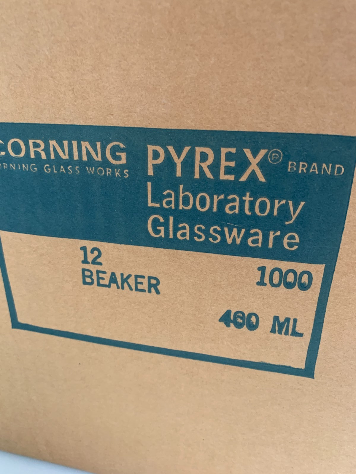 PYREX / CORNING  #1000  400mL Beaker  12/CS
