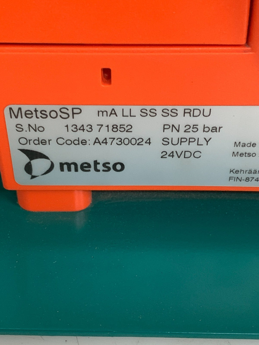 METSO SMART PULP RDU CONSISTENCY TRANSMITTER A 4730024
