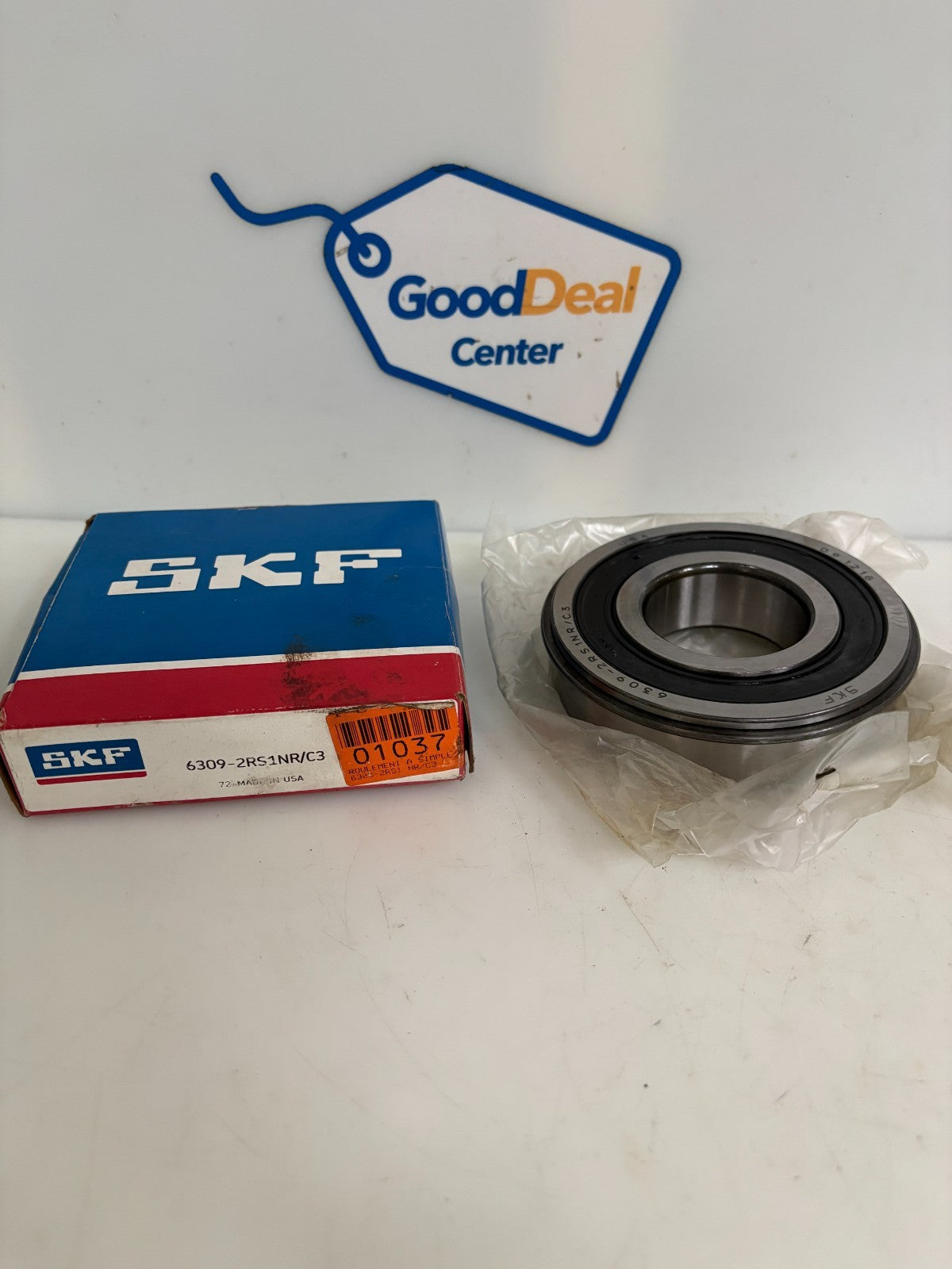 SKF DEEP GROOVE RADIAL BALL BEARING 6309-2RS1NR/C3