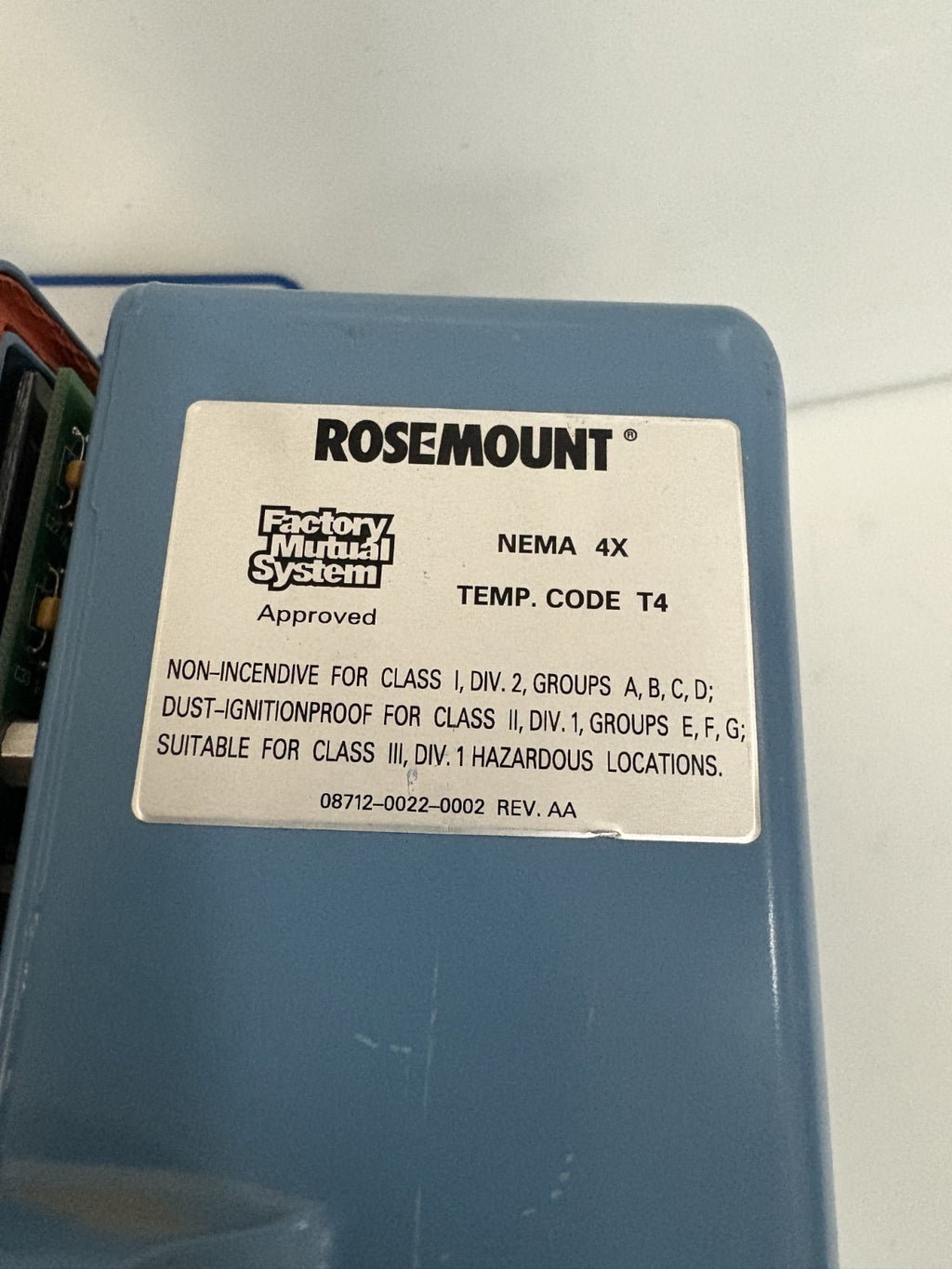 ROSEMOUNT SMART FAMILY MAGNETIC FLOW TRANSMITTER #8712HR12N0W48