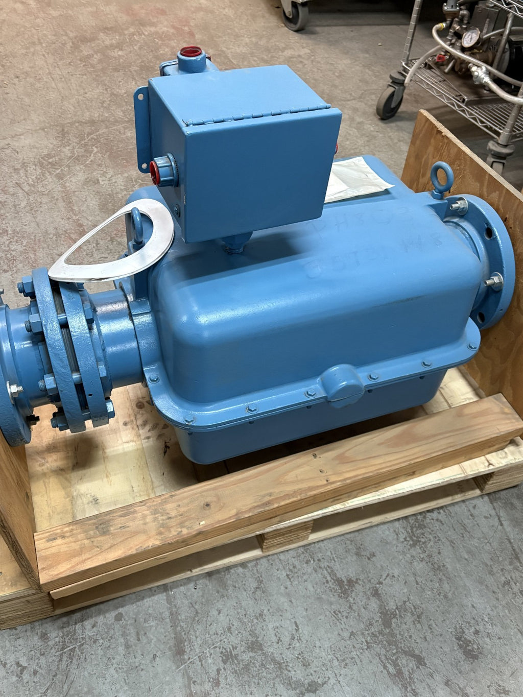 FISHER & PORTER TEFLON MAGNETIC FLOW TUBE METER MODEL 10D1418 AN