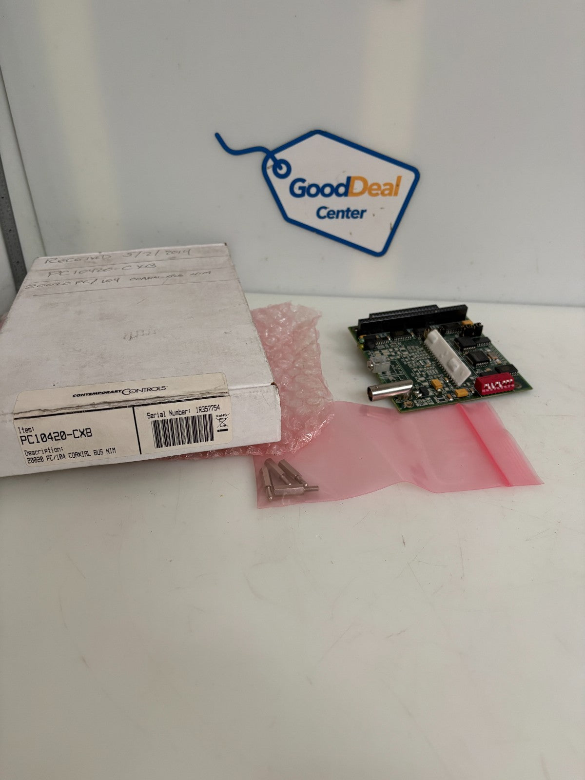 CONTEMPARY CONTROLS COAXIAL ARC NET INTERFACE CARD PC10420-CXB0