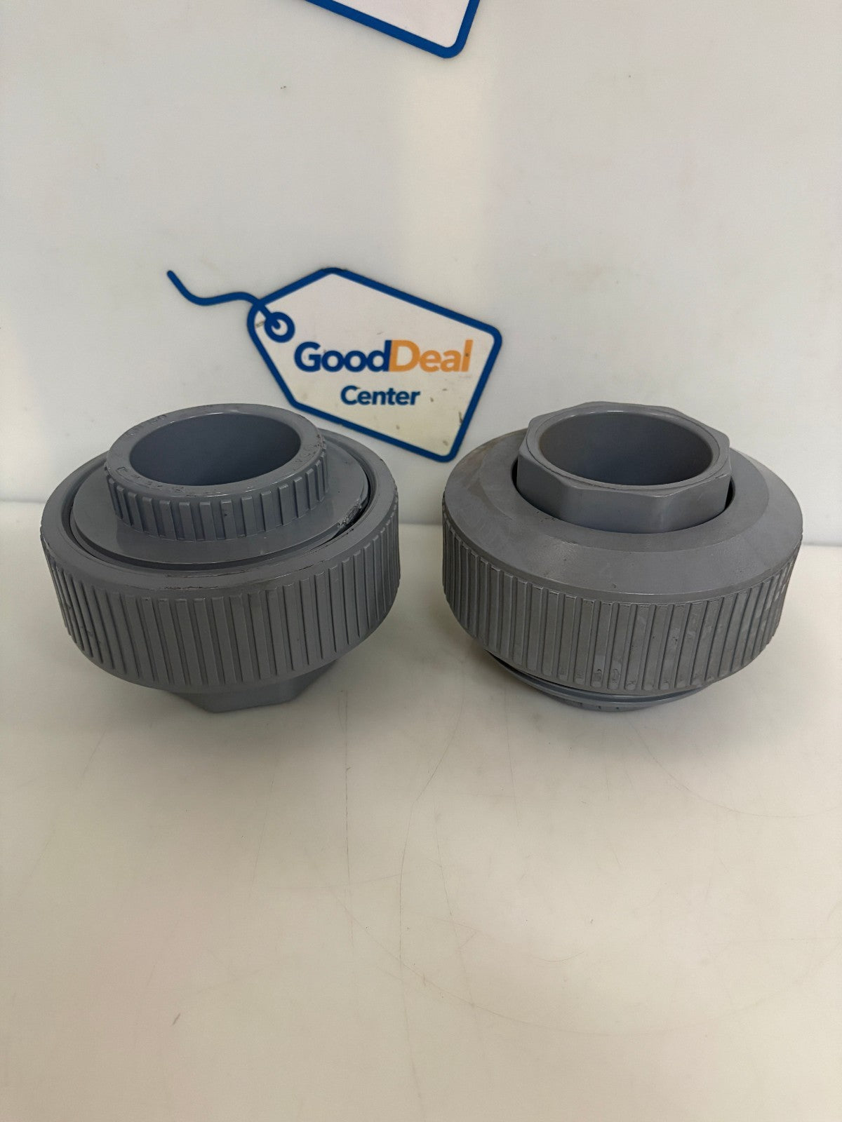 LOT OF 2 NIBCO 2" CONNECTOR UNION SCH-80 PUC FITTING0