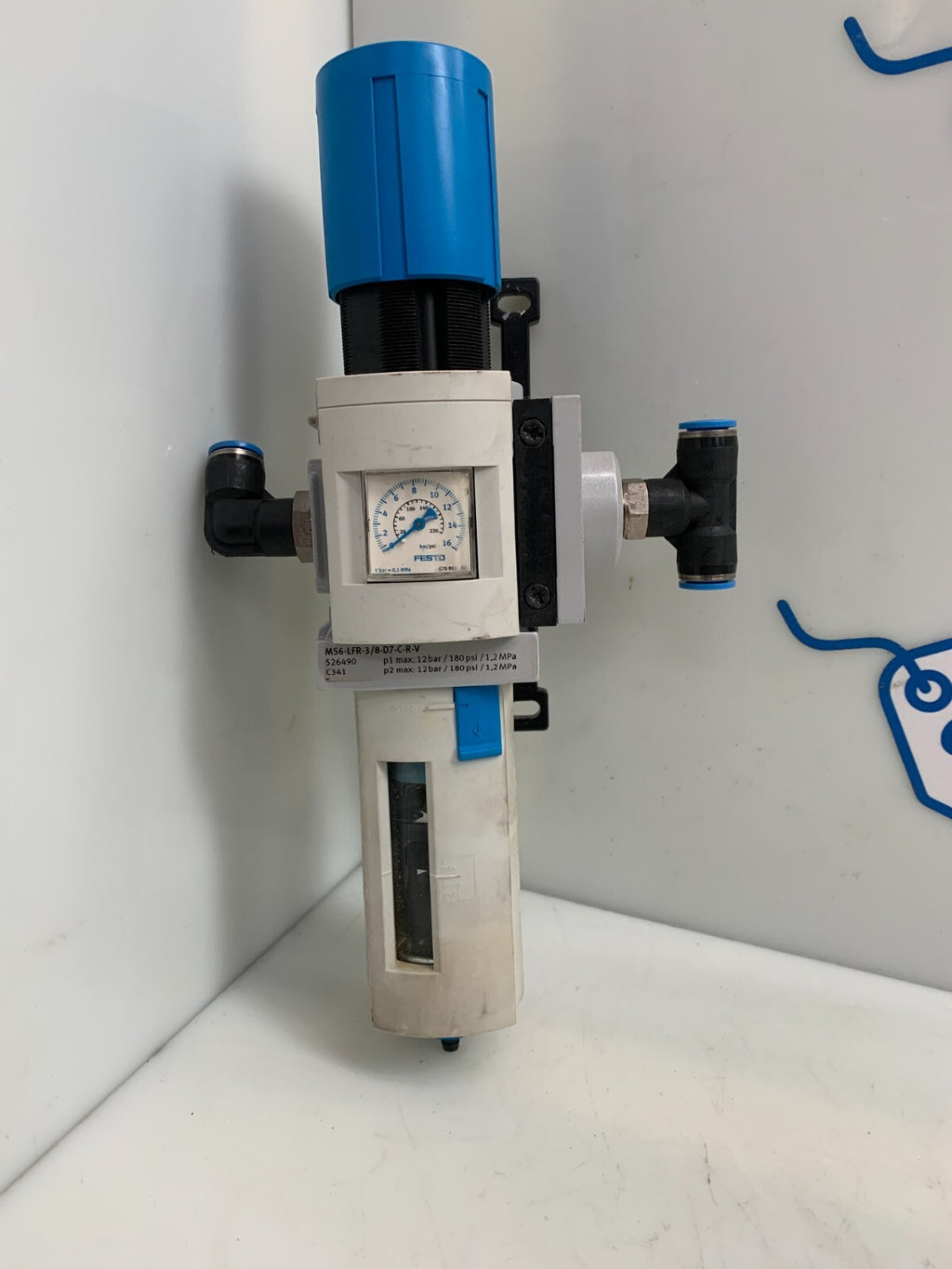 Festo MS6-LFR-3/8-D7-C-R-V 526490 Pneumatic Regulator
