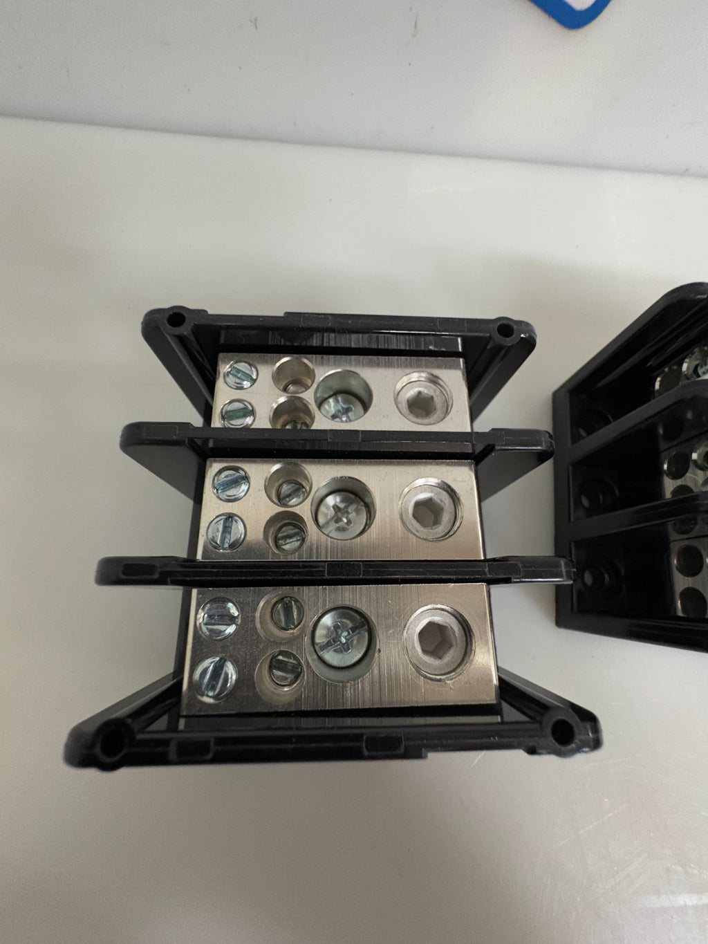 LOT OF 2 BLOCK MASTER PANEL MOUNT BARRIER TERMINAL HOPPY HP-ATB-175-2