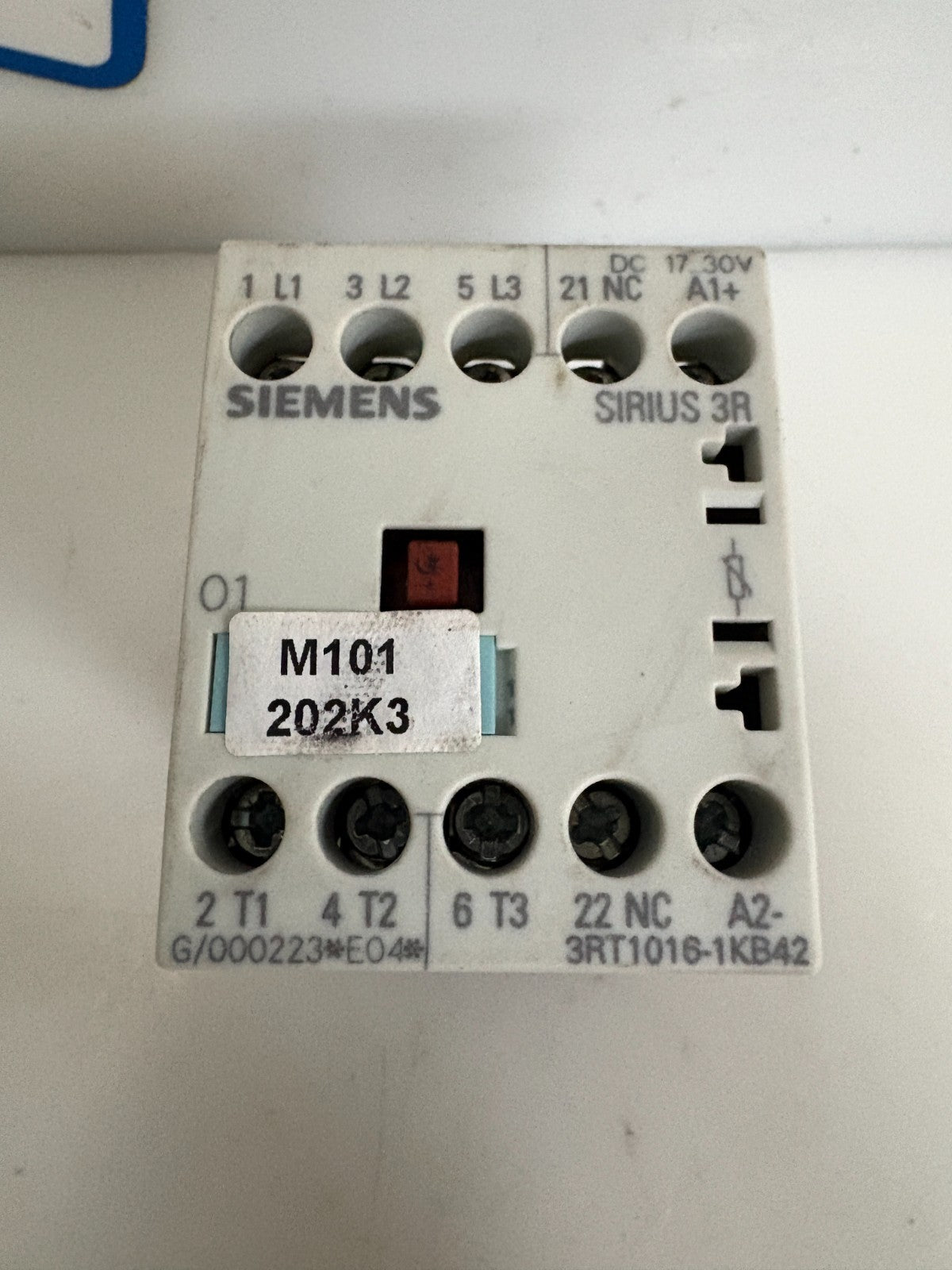 SIEMENS CONTACTOR 3RT1016-1KB42 G/000223-EO