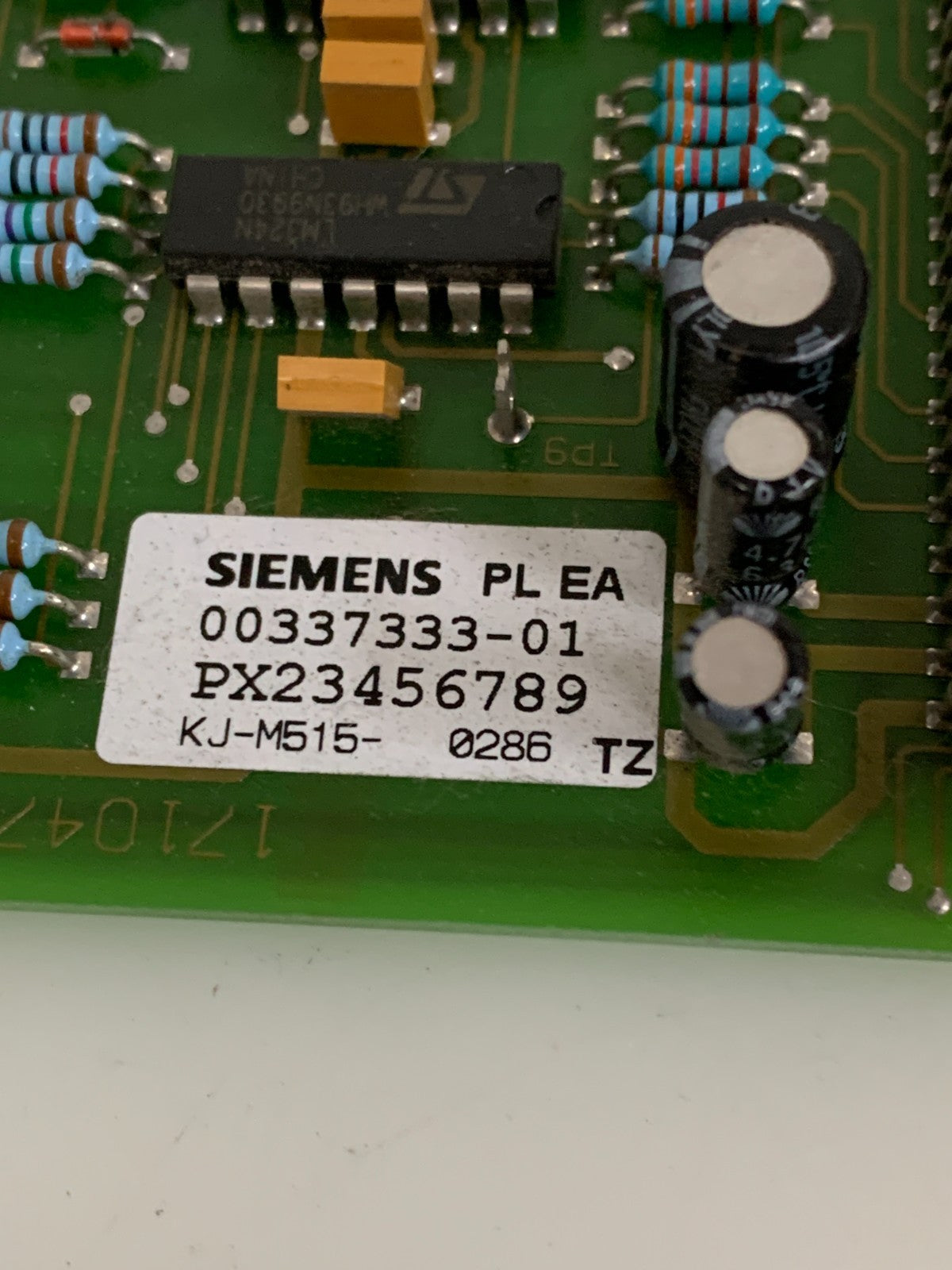 SIEMENS PL EA 00337333-01 ANTI CRASH CONTROL BOARD 322100 1710470-1020-000-01