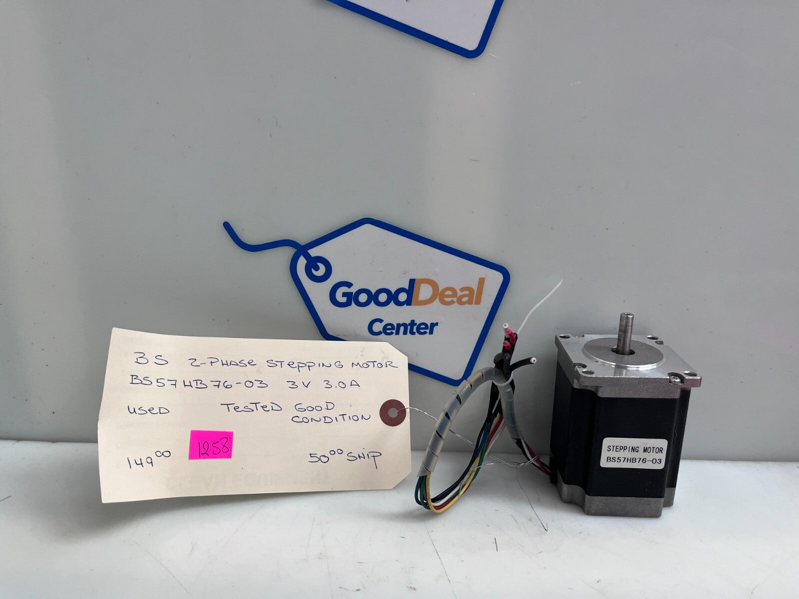 Unknown Brand BS57HB76-03 CNC Router Stepper Motor