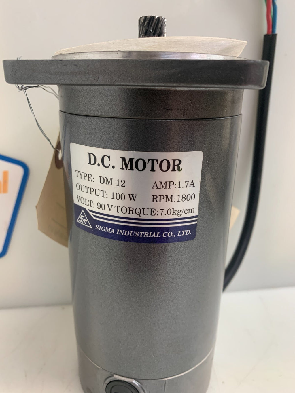 SIGMA INDUSTRIAL CO    DC Motor   Type : DM12