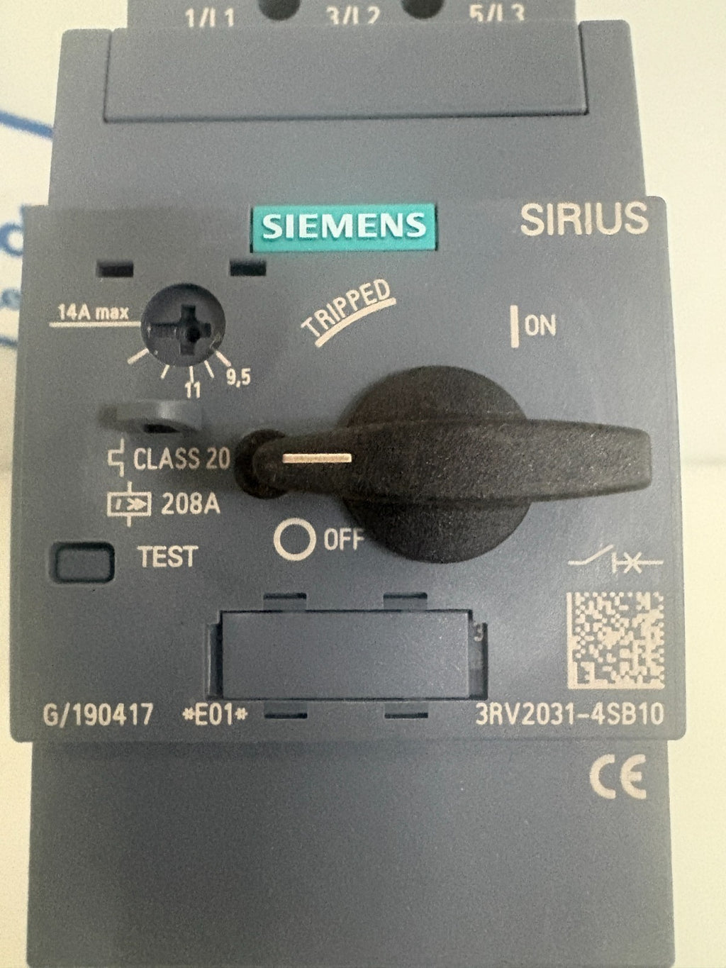 SIEMENS MOTOR CONTROLLER CIRCUIT BREAKER 3RV2031-4SB101