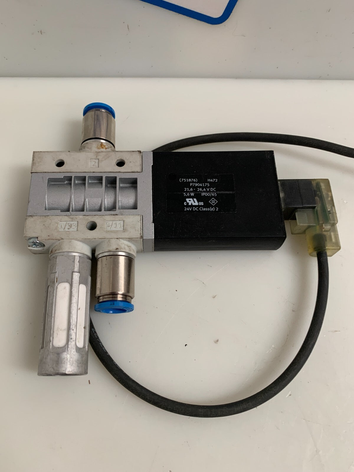 FESTO DOUBLE SOLENOID VALVE MHE4-M1H-3/2G-1/4 #525186