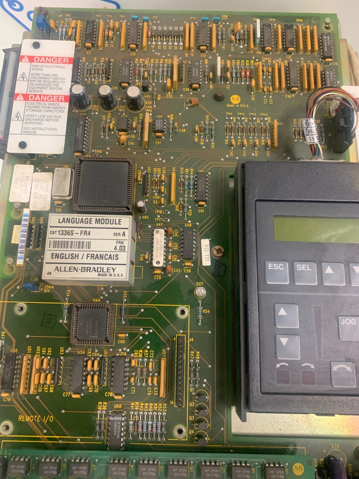 ALLEN BRADLEY 1336 PLUS SENSORLESS DRIVE 1336S-C015-AN-FR4 SER C