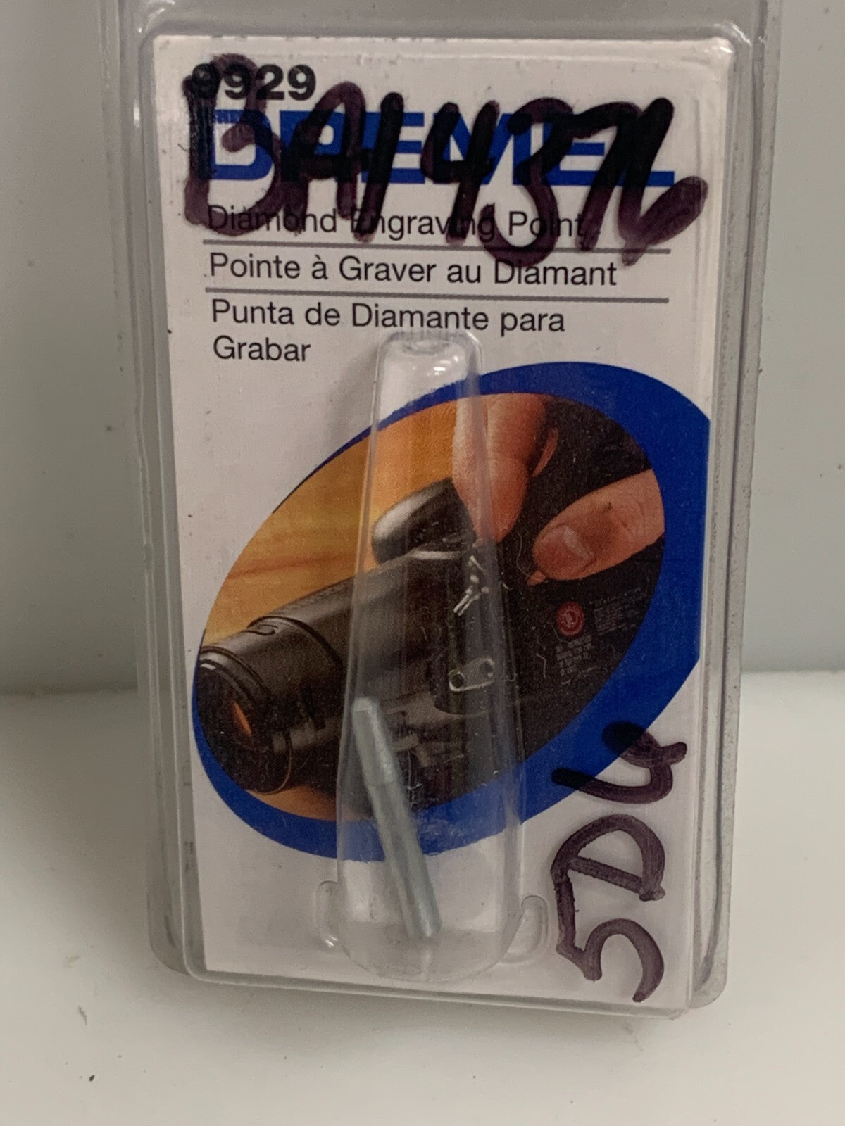 LOT OF 6 DREMEL 9929 DIAMOND ENGRAVER POINT BIT