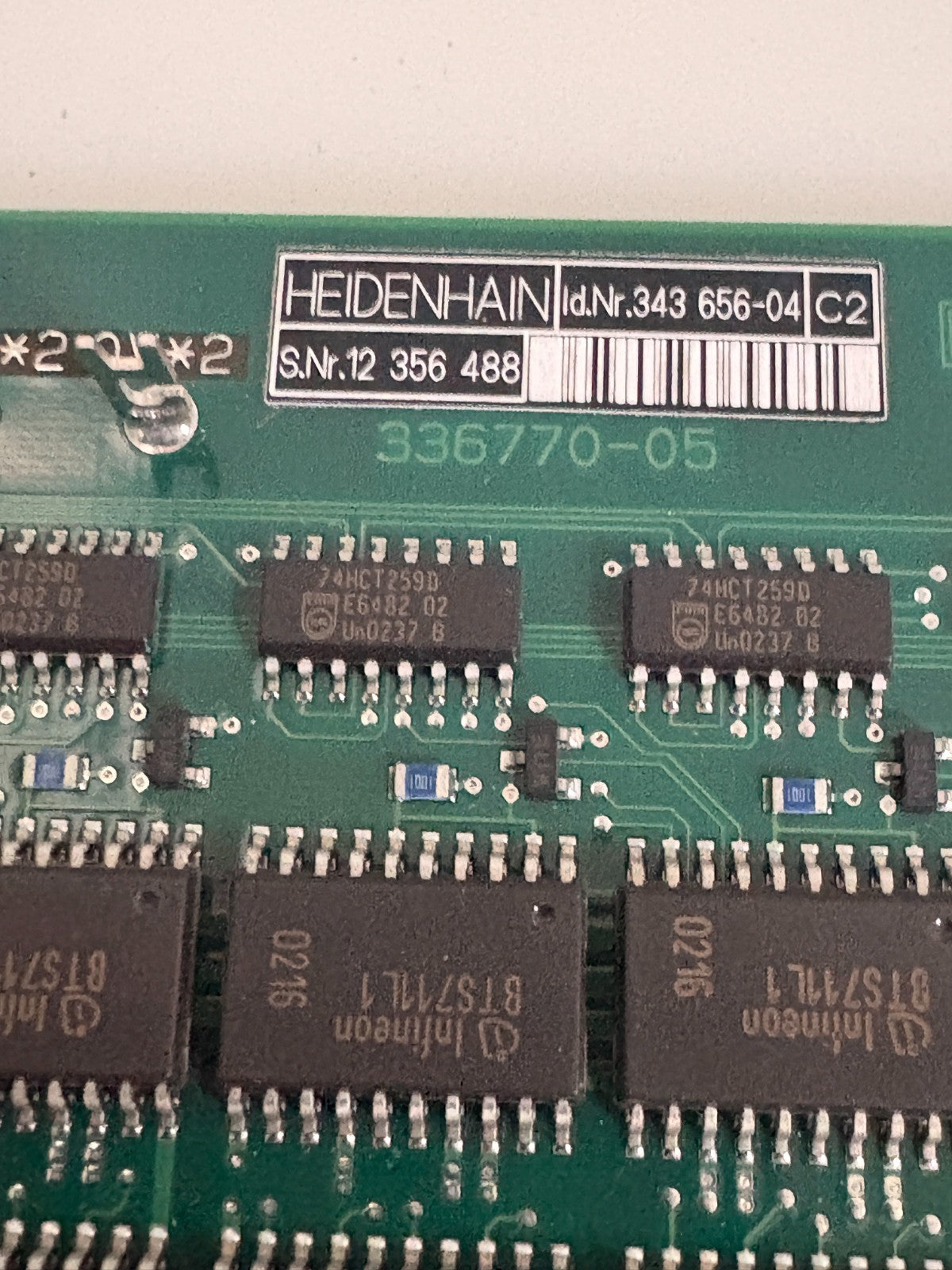 HEIDENHAIN I/O PLC CIRCUIT BOARD 343-656-04 (F4)