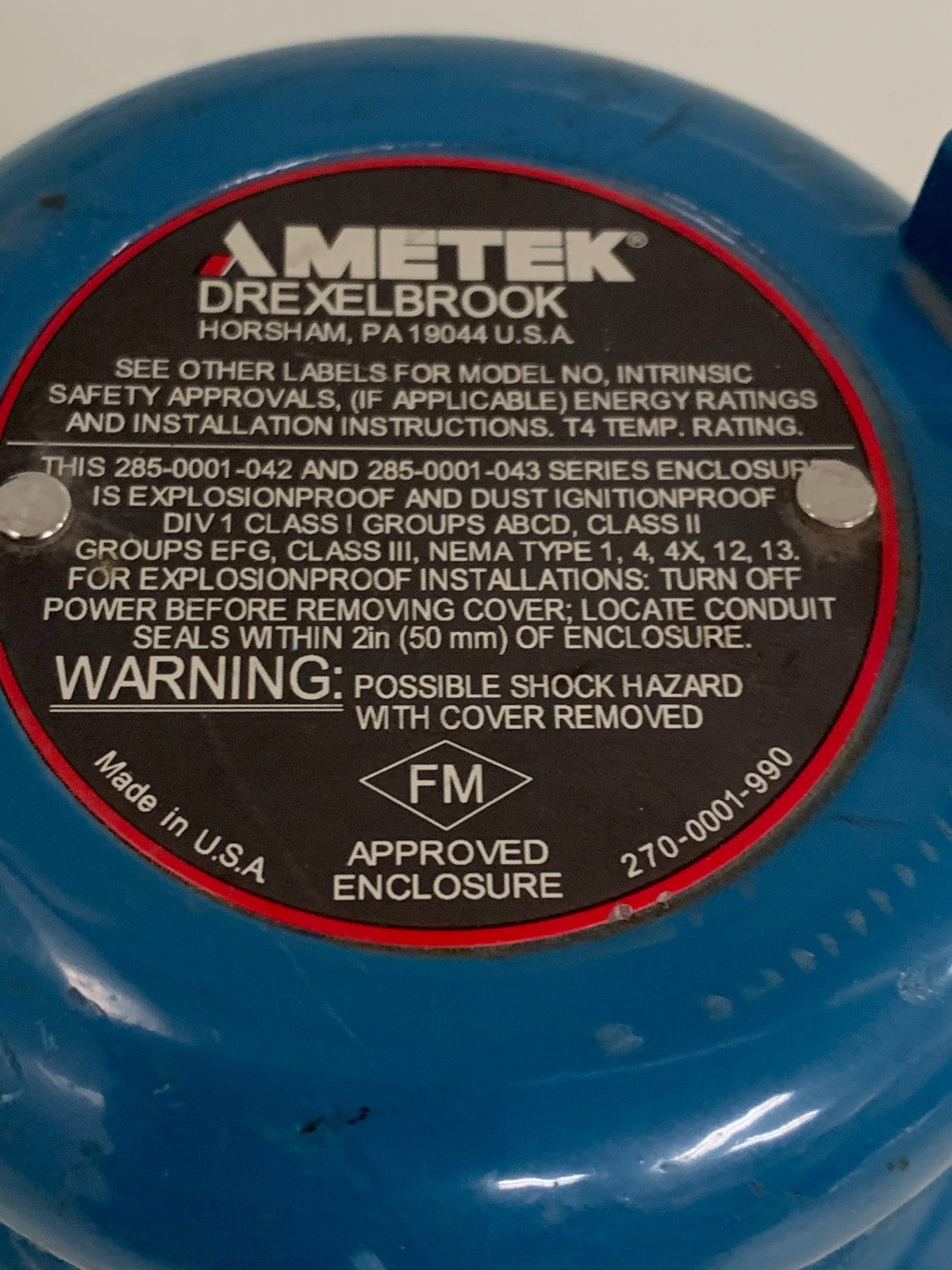 AMETEK DREXELBROOK LEVEL CONTROL 506-6000