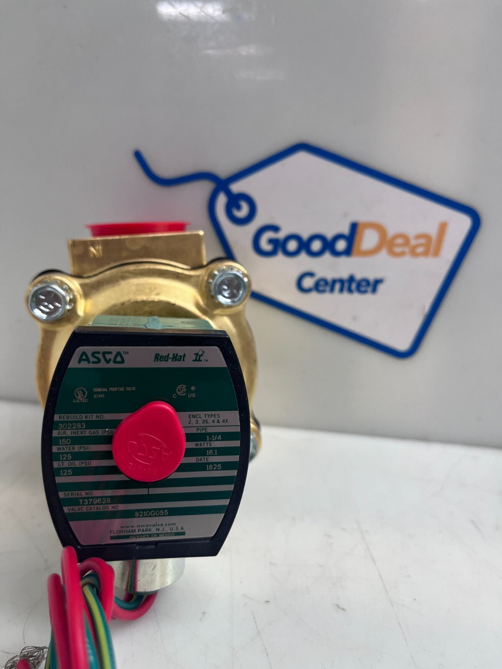 ASCO Red-Hat 8210G055 Solenoid Valve 1 1/4''0