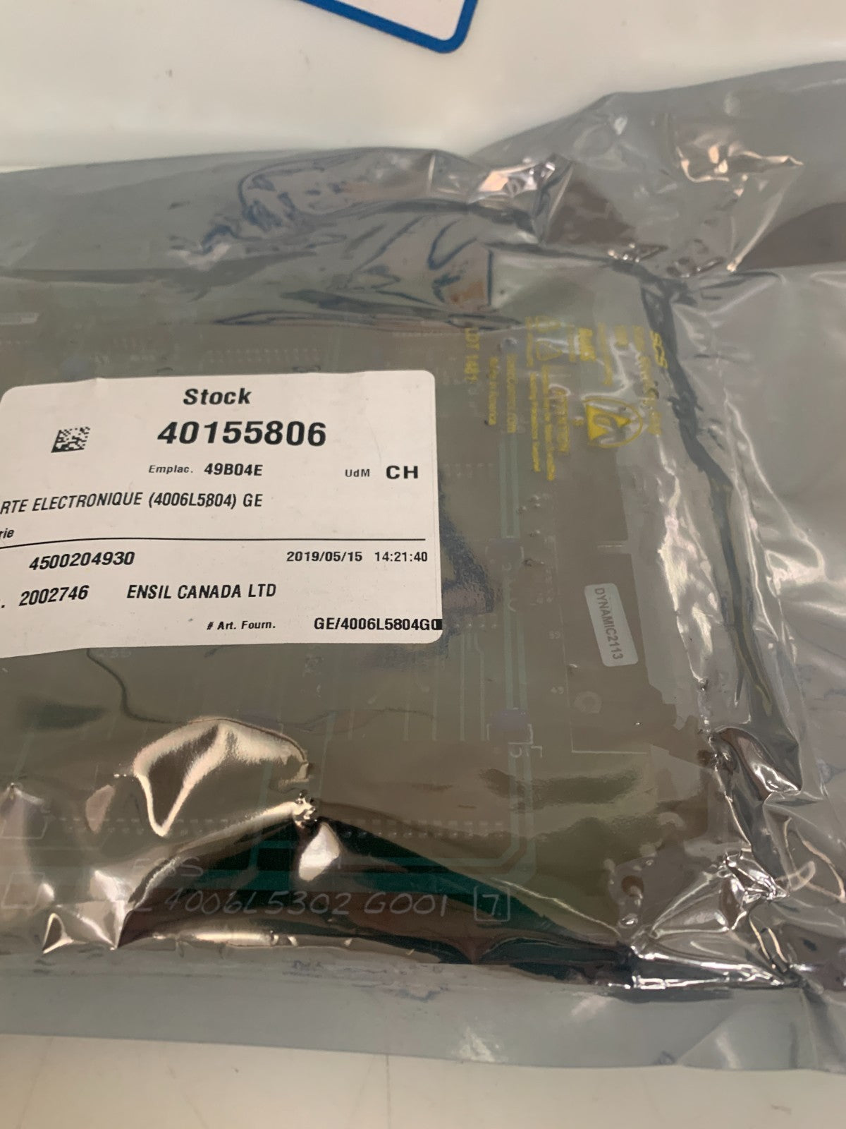 GENERAL ELECTRIC CIRCUIT BOARD 4006 L 5804 G001  IN SEAL BAG