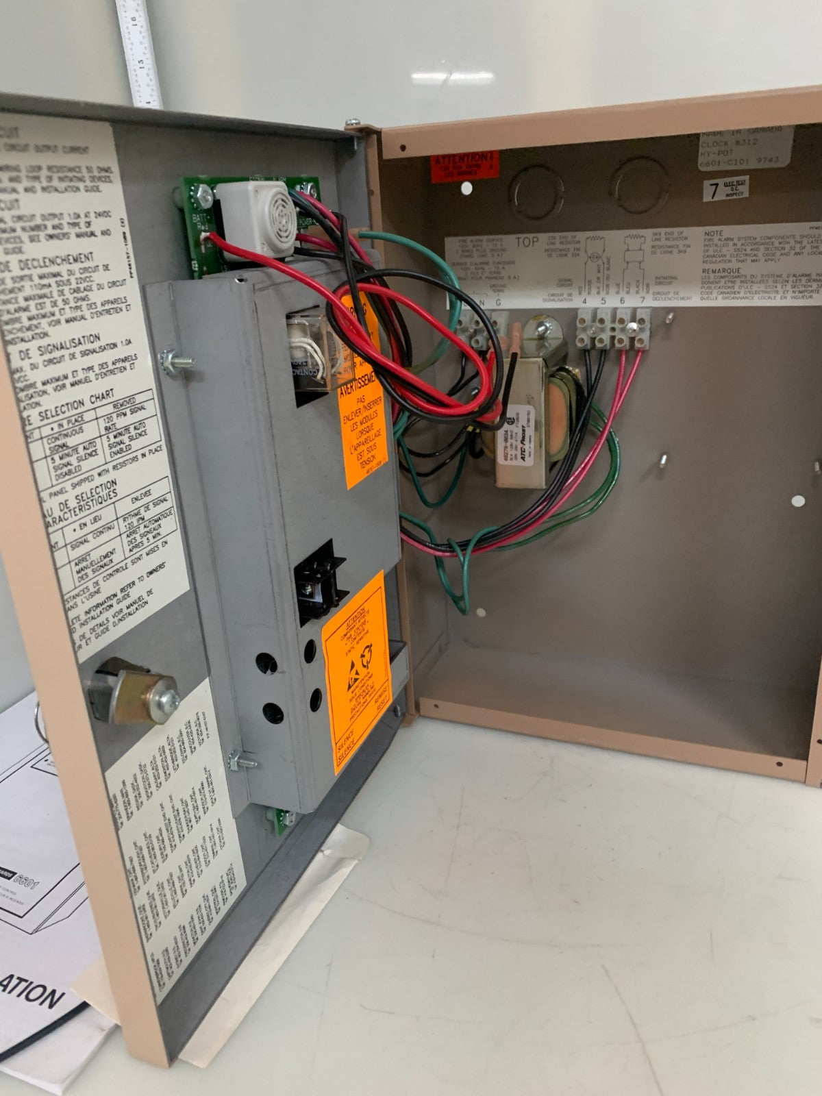 EDWARDS 6601 FIRE ALARM CONTROL PANEL