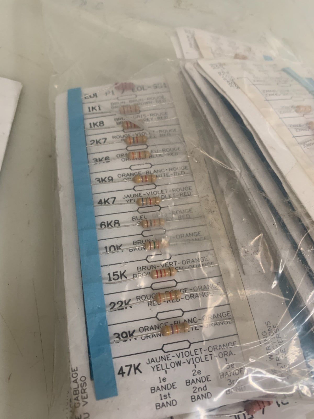 LOT OF 25 CARD EDWARDS RESISTOR CARD EOL-P1/EOL-SSI