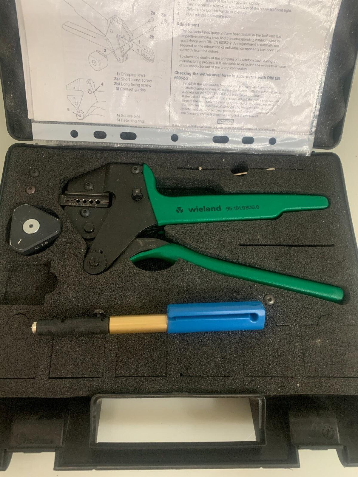 WIELAND GRIMPING TOOL 95.101.0600.0  IN CASE2