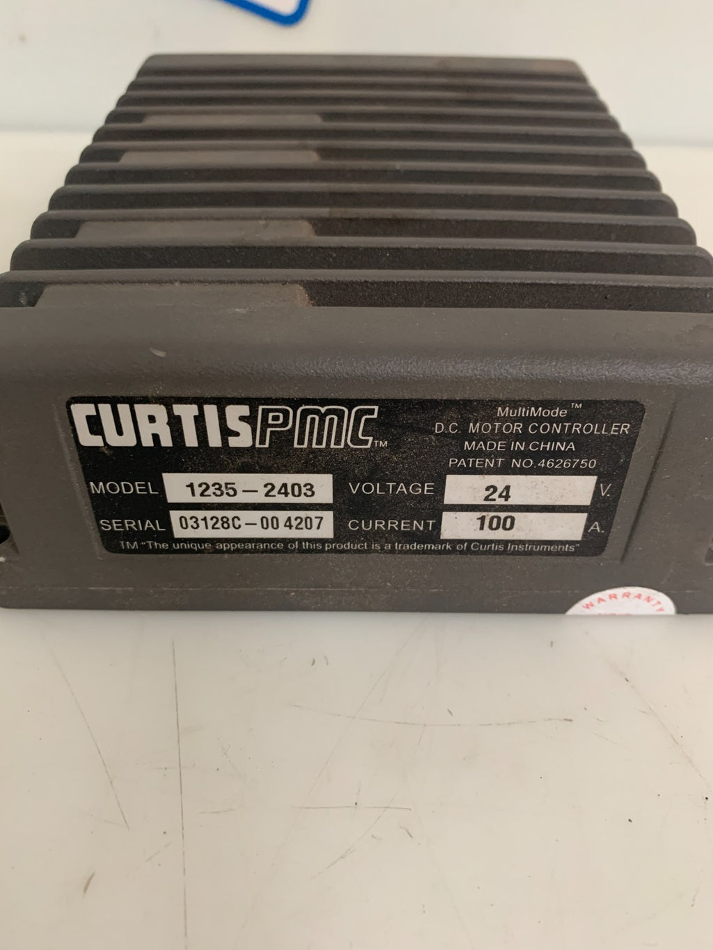 CURTIS PMC DC MOTOR CONTROLLER #1235-24031