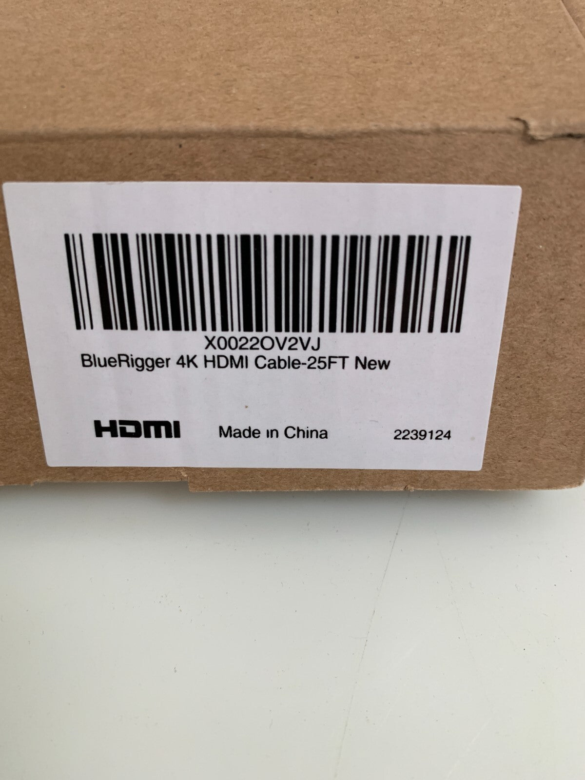 BLEU RIGGER 4K HDMI 25' CABLE NEW IN BOX X0022OV2VJ2