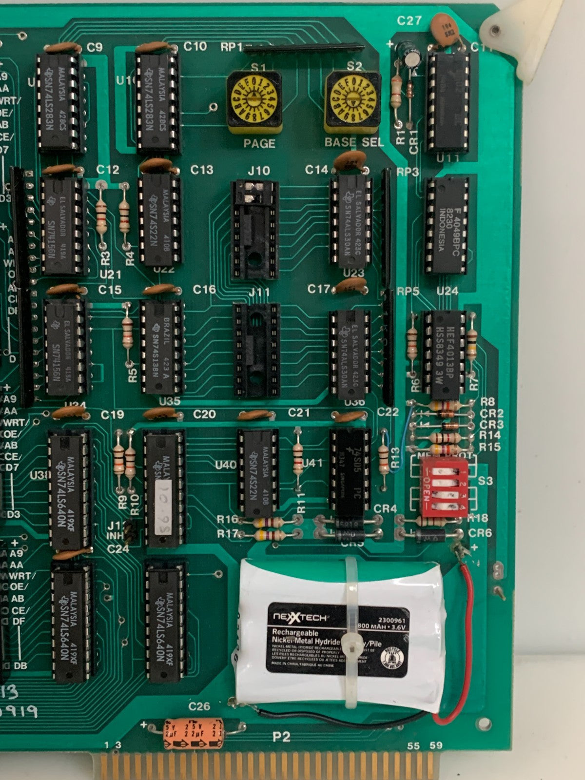 ELECTRONIC SOLUTIONS 64K C MOS RAM/PROM CIRCUIT BOARD ML 517L819.1