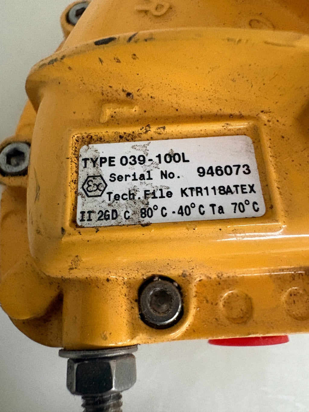 KINETROL ROTARY ACTUATOR #039-100L1