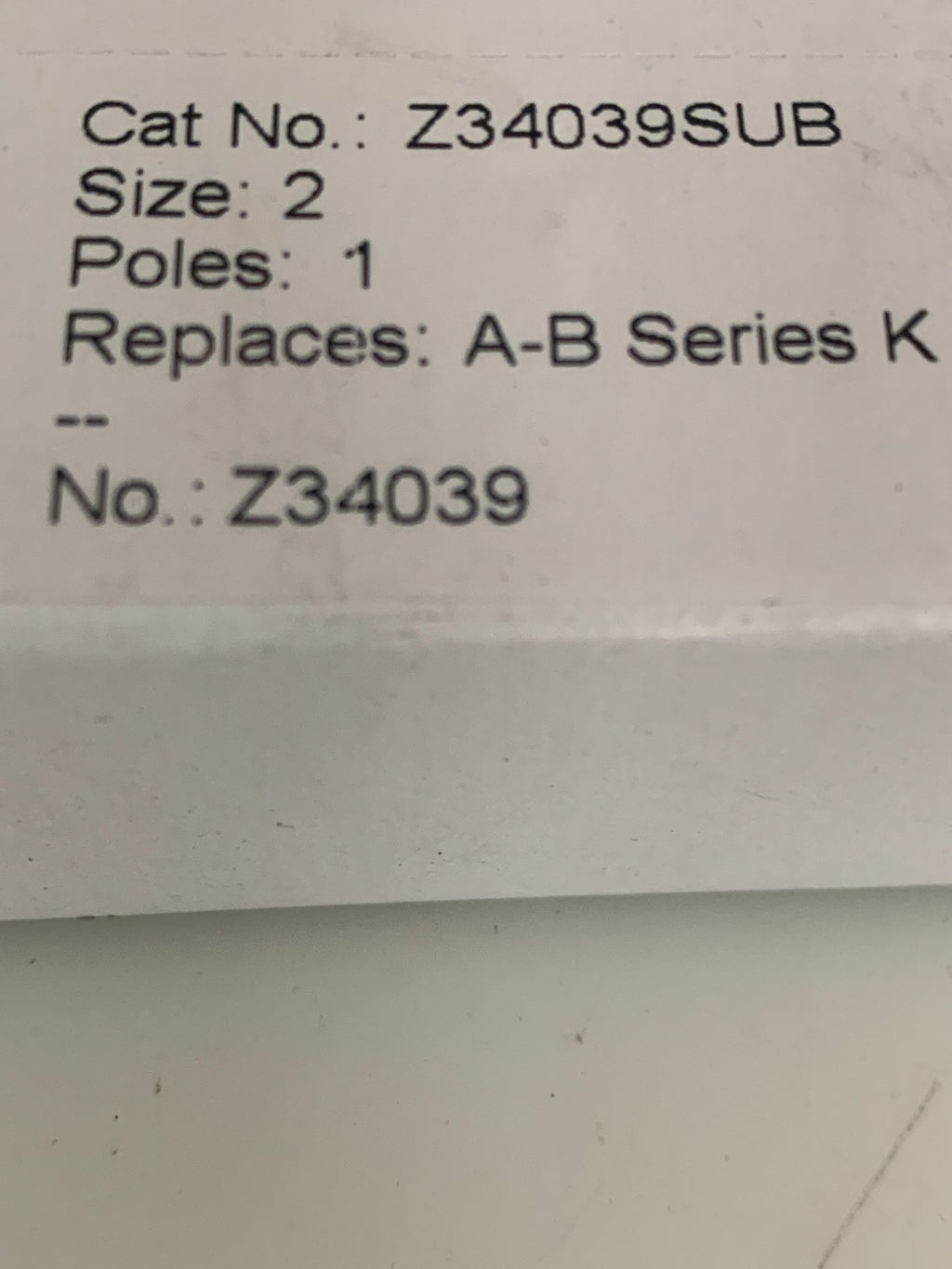 LOT OF 5 ALLEN BRADLEY REPLACEMENT CONTACT KIT Z34039 SUB
