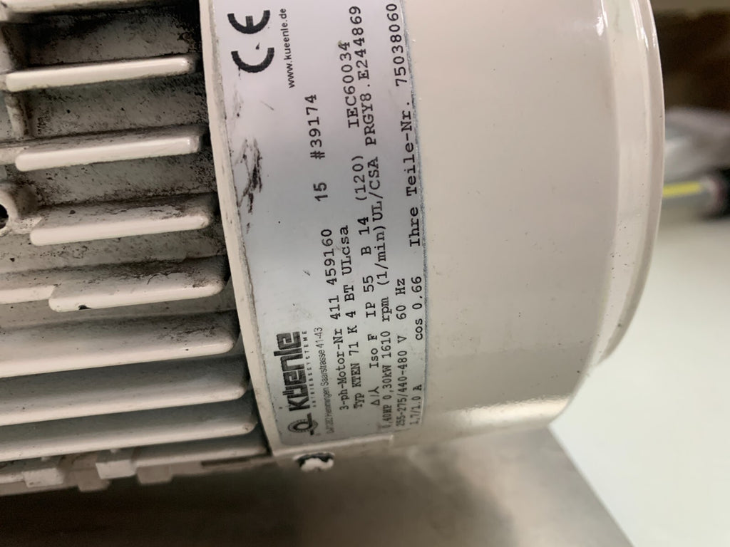 KUEENLE  3-ph-Motor-Nr 411 459160  #391741