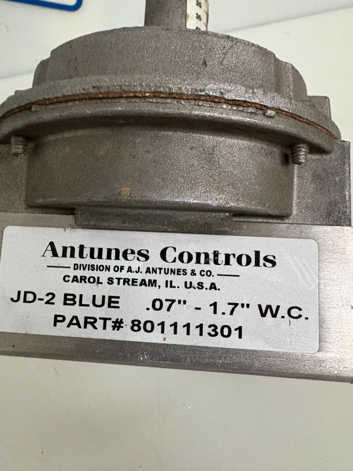 ANTUNES CONTROLS PRESSURE SWITCH JD-2