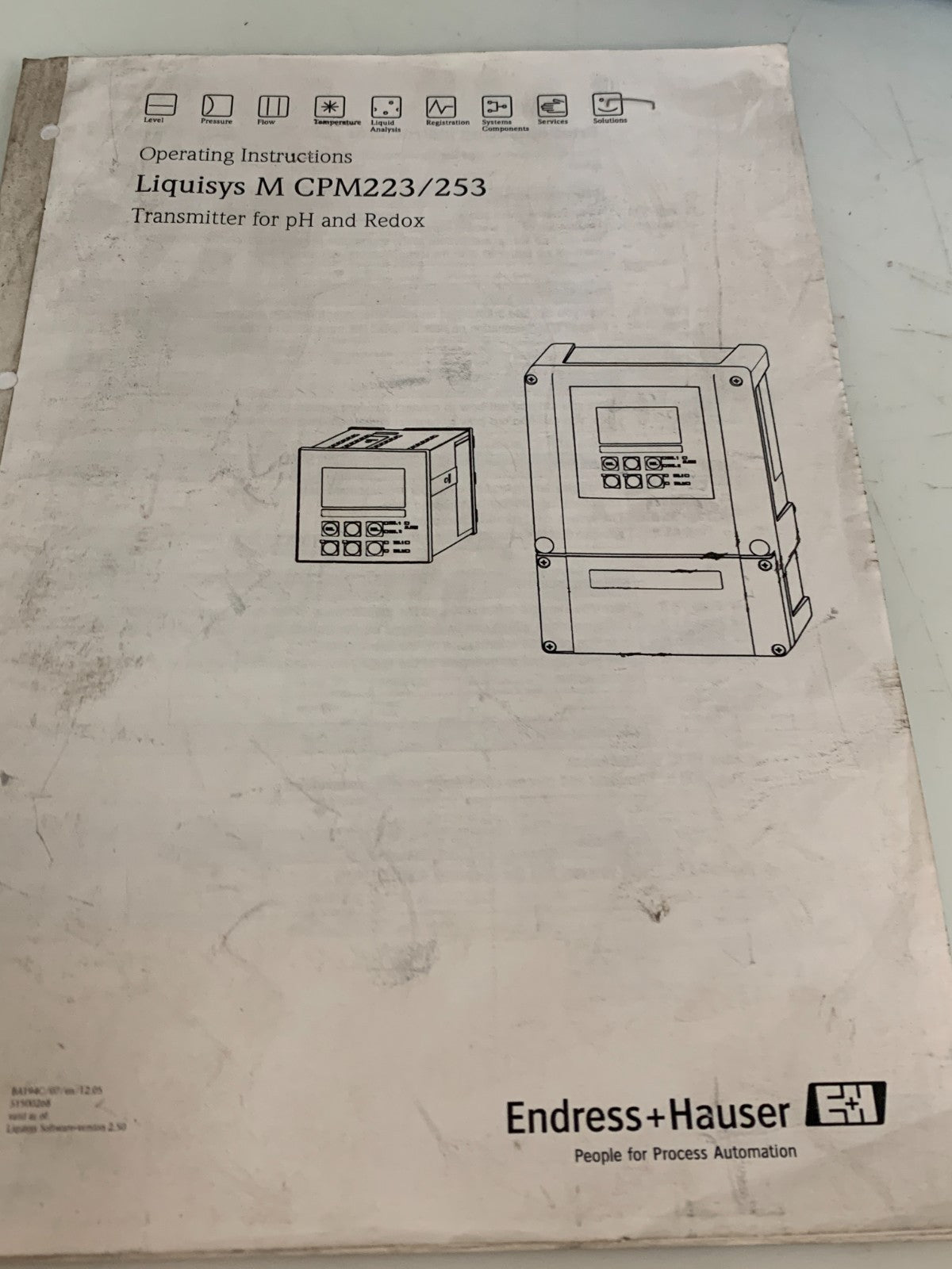 ENDRESS & HAUSER LIQUISYS M COM253-DX3105