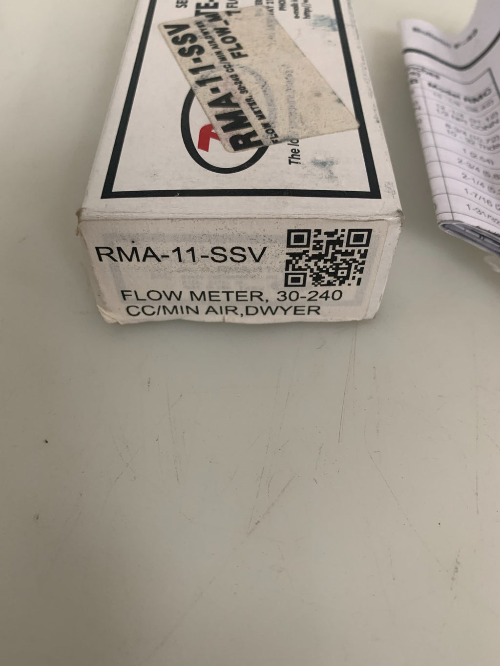 DWYER RATE MASTER FLOW METER RMA-11-SSV