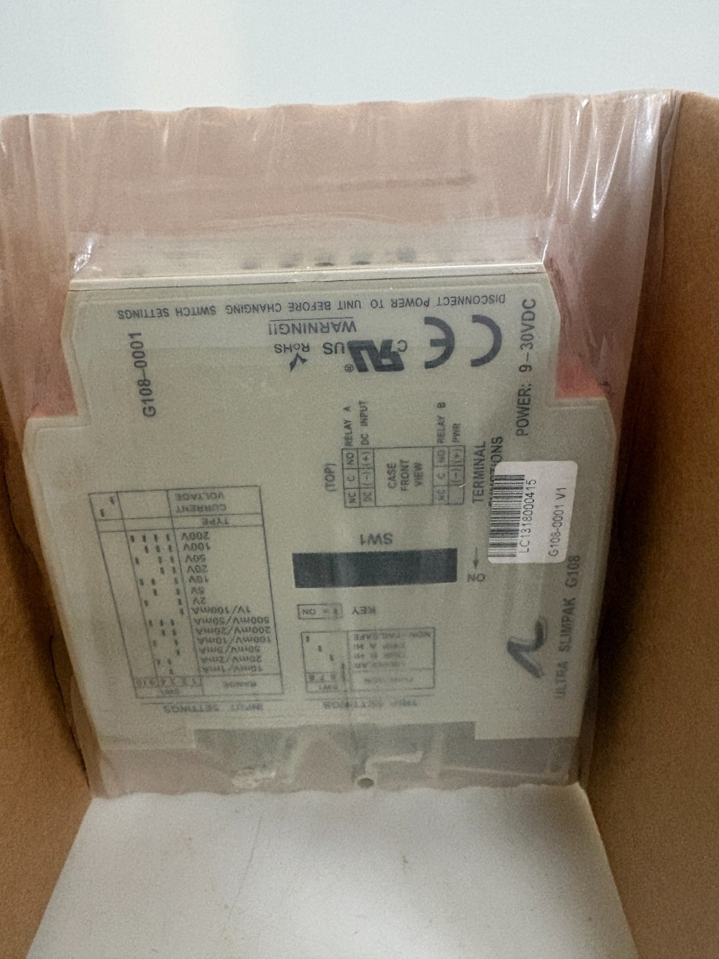 ACTION INSTRUMENTS WATLOW ULTRA SLIM PAK FIRE ALARM 6418-00011