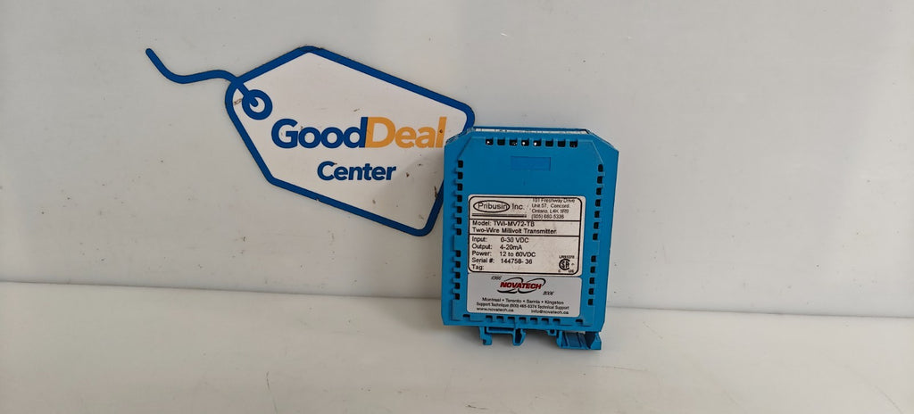 PRIBUSIN TWO WIRE MILLIVOLT TRANSMITTER TWI-MV72-TB0