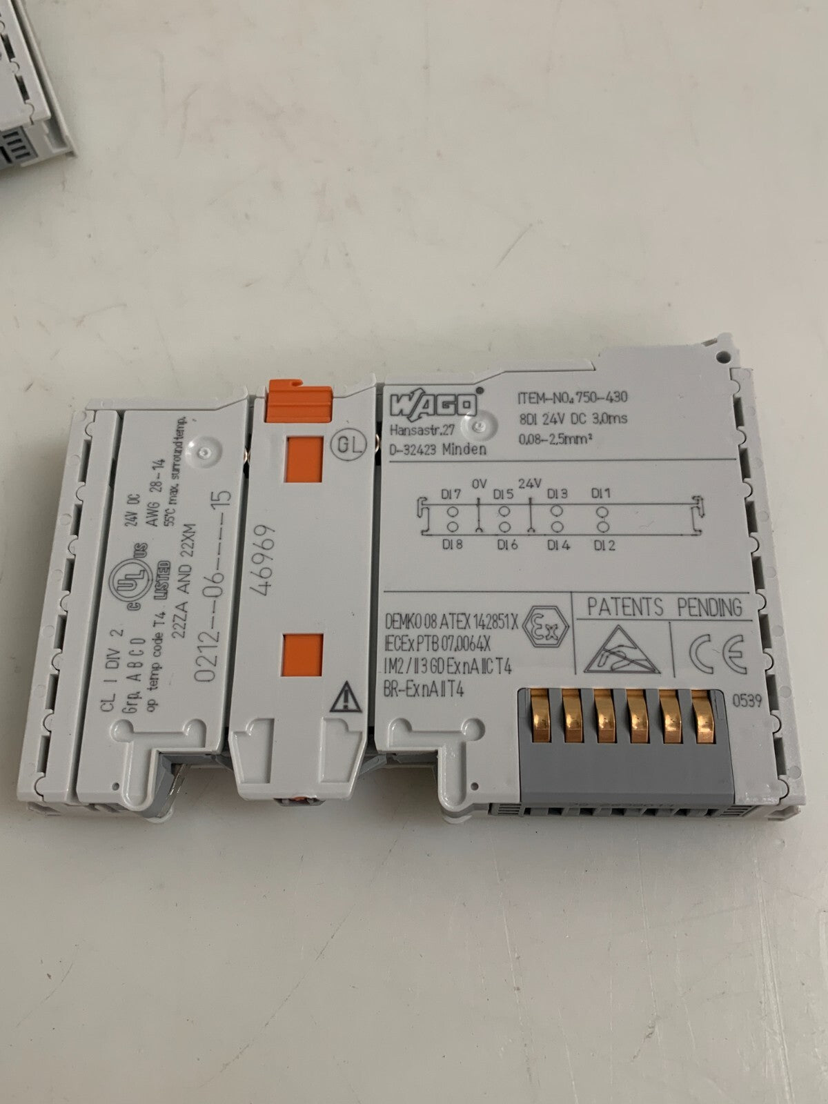 LOT OF 3 WAGO PLC MODULE 750-4301