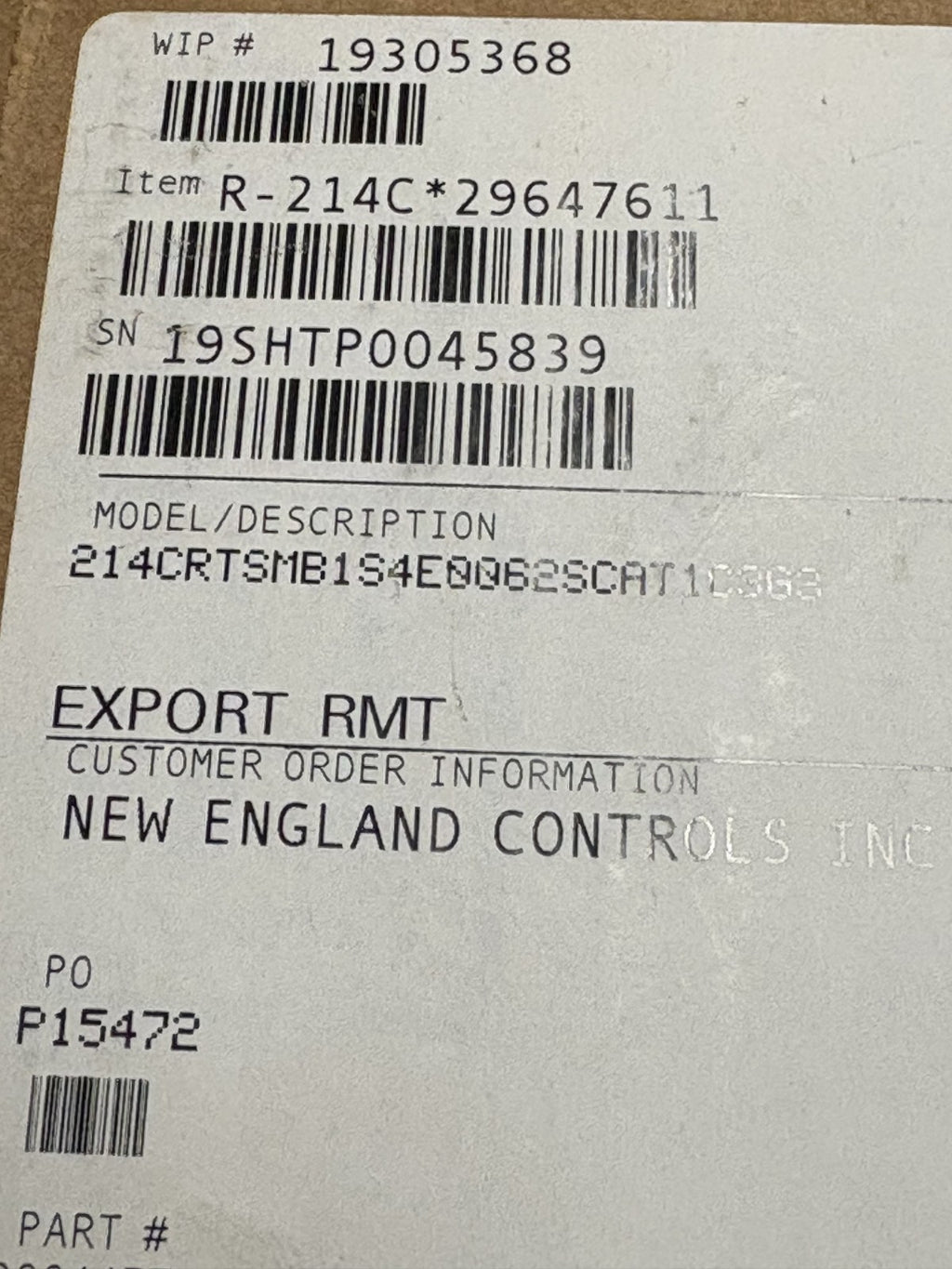 ROSEMOUNT EMERSON 214C SERIES THERMO COUPLE R-214C 29647611