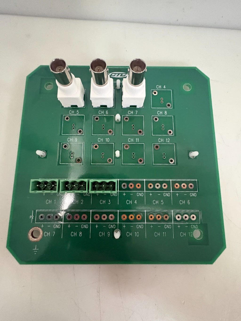 CTC CONNECTOR 12 CHANNEL CIRCUIT BOARD JBP10199 REV 001