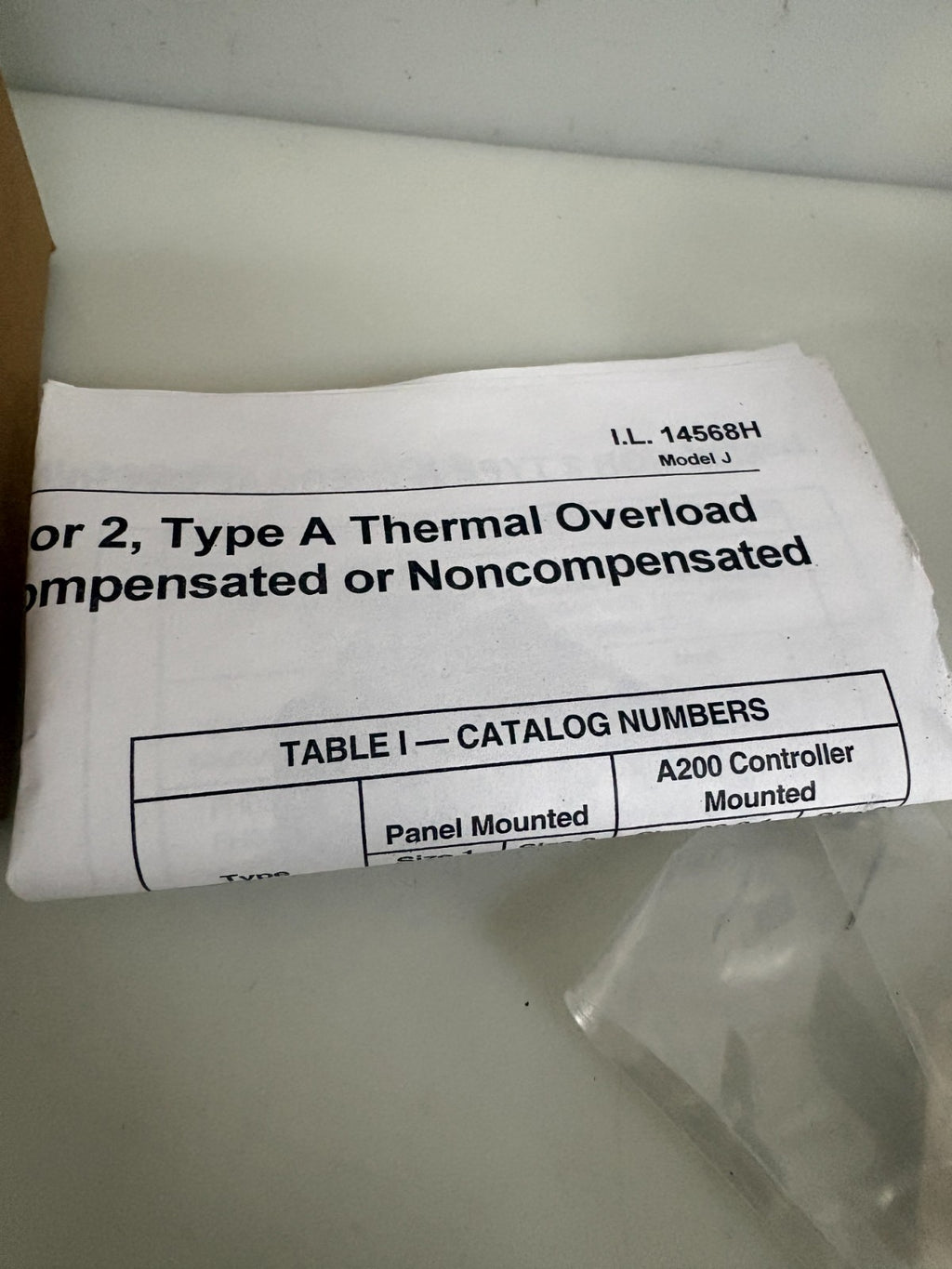 EATON THERMAL OVERLOAD RELAY AA13A