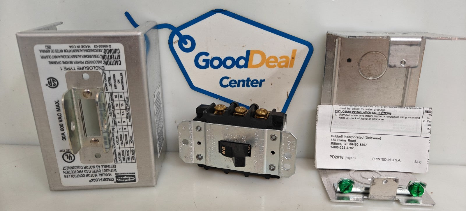 HUBBELL MANUAL MOTOR CONTROLLER HBL1379D 0