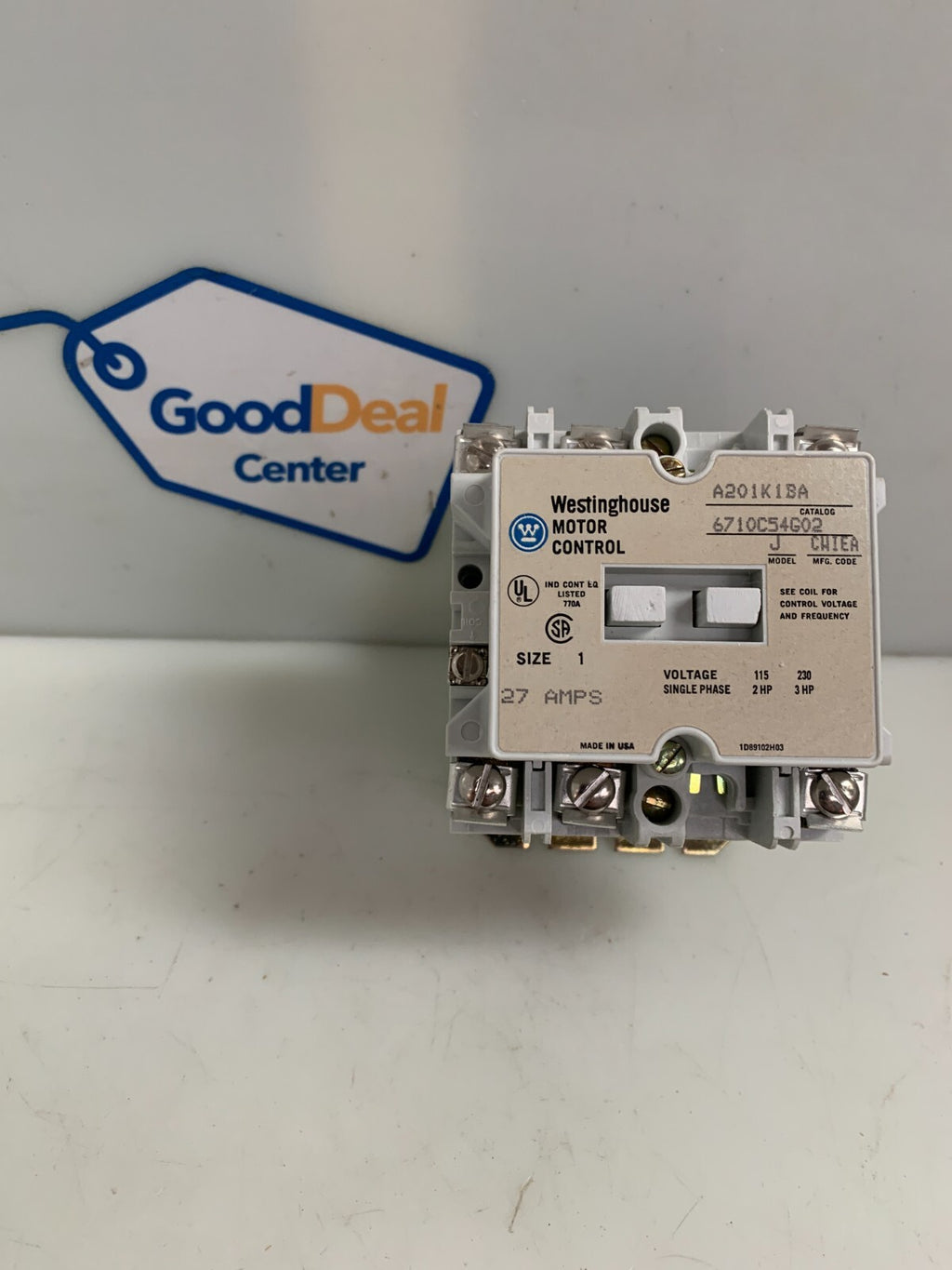 WESTINGHOUSE EATON MOTOR CONTROL A201K 1 BA J
