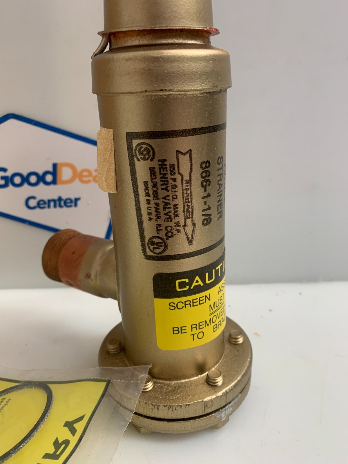 HENRY VALVE CO.   Angle Strainer  866-1-1/81