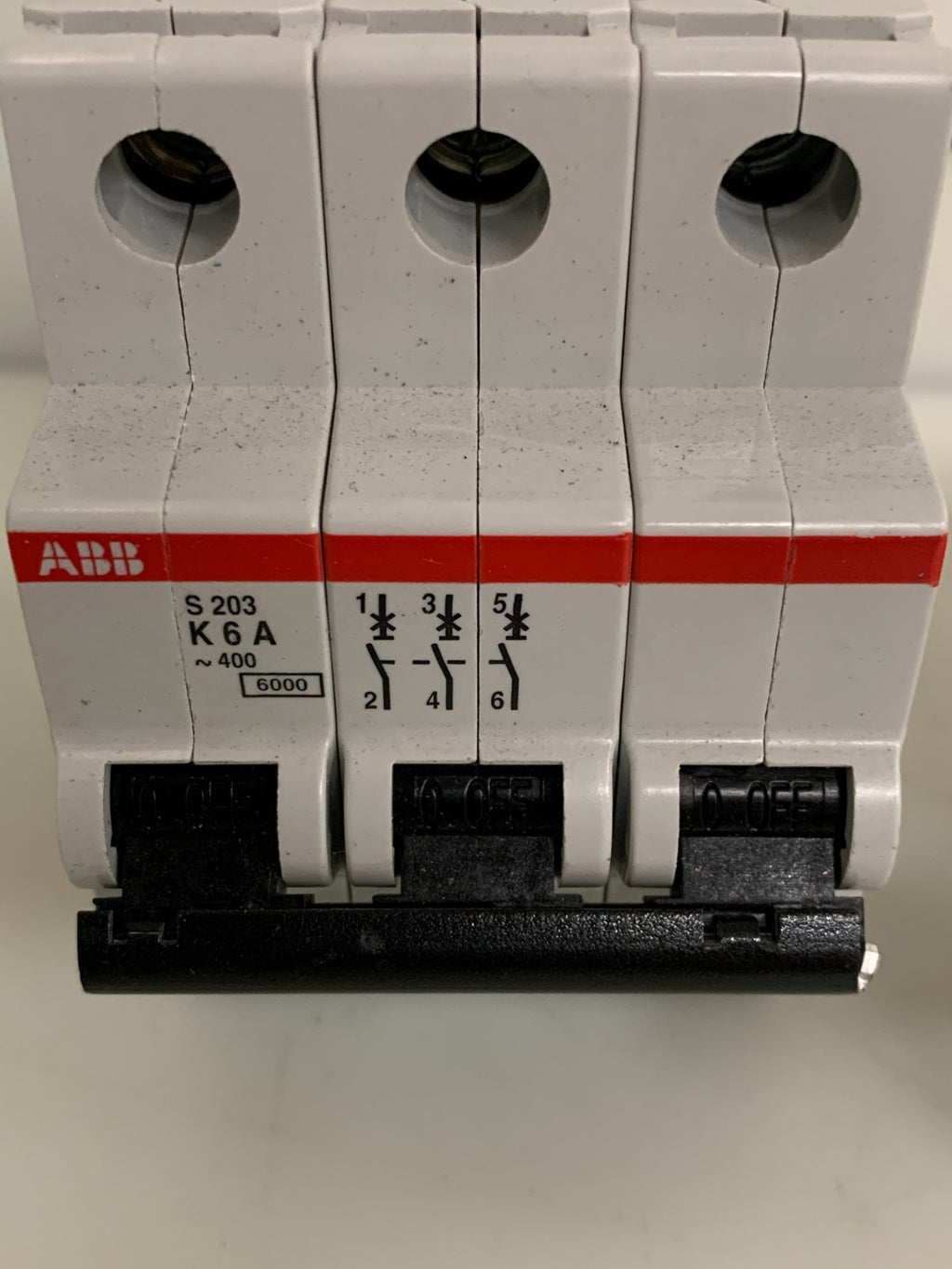 LOT OF 2  ABB CIRCUIT BREAKER S203-K6