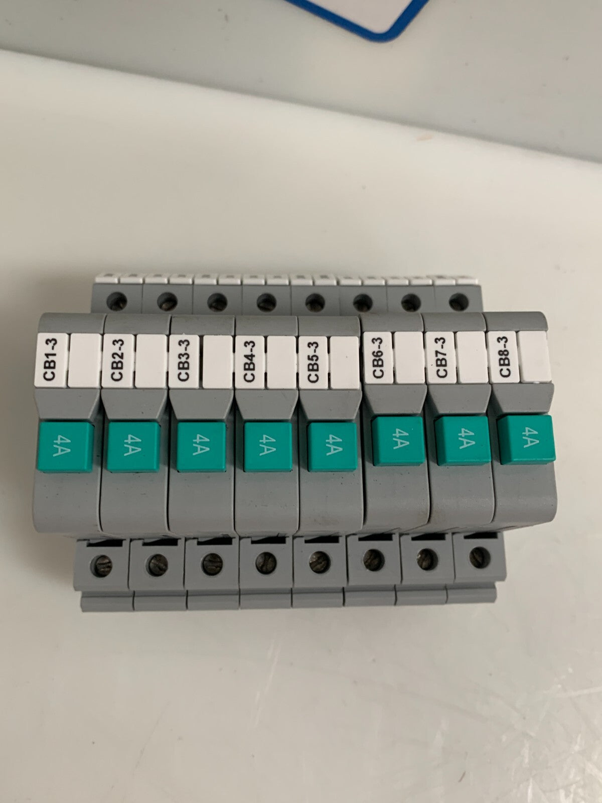 LOT OF 8 PHOENIX CONTACT RAIL MOUNT CIRCUIT BREAKER UT 6-TMC M 4 A1