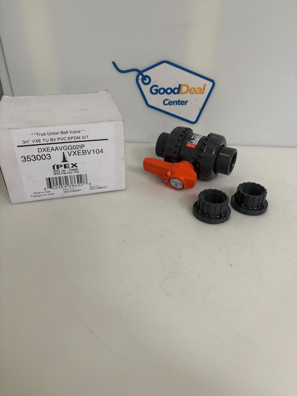 IPEX TRUE BALL UNION VALVE DG7265038 VXEBV104