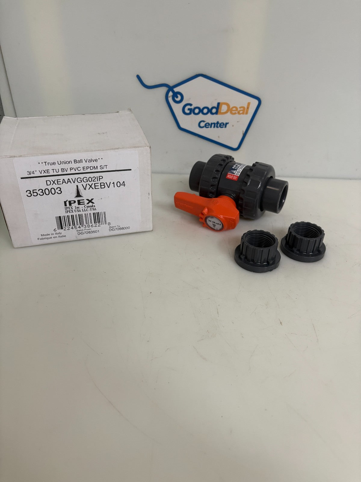 IPEX TRUE BALL UNION VALVE DG7265038 VXEBV104