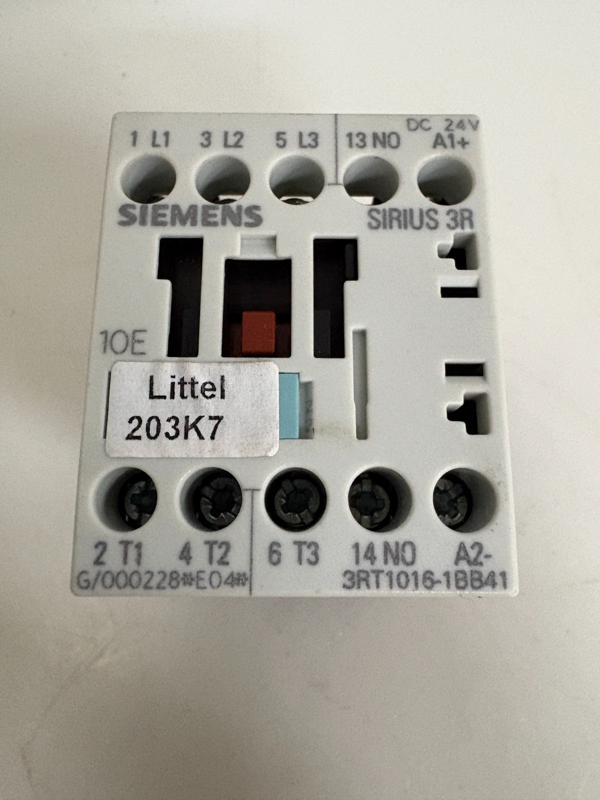 SIEMENS CONTACTOR 3RT1016-1BB41 G/000228-E0