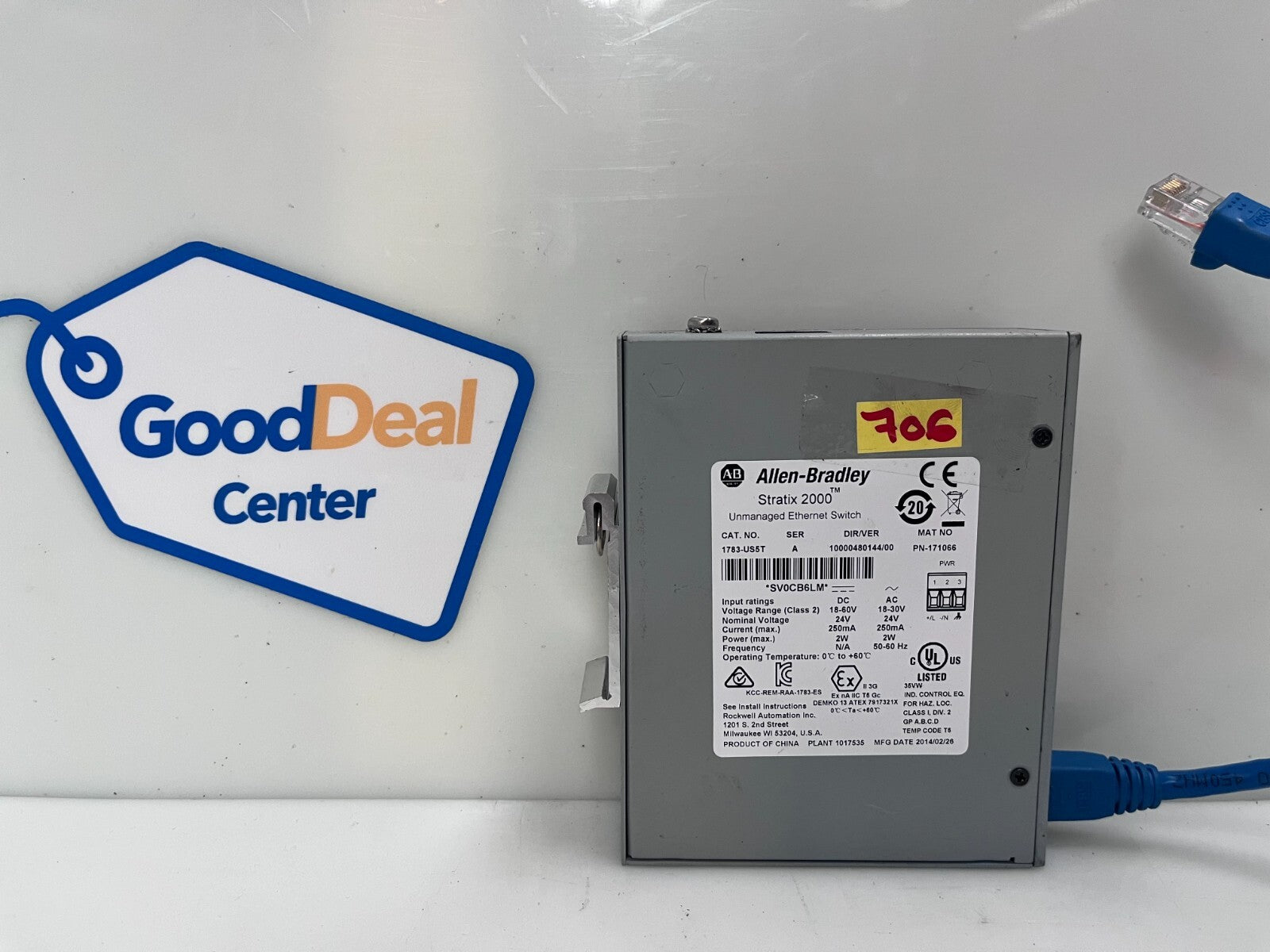 Allen-Bradley 1783-US5T Ser A Stratix 2000 Ethernet Switch 1783US5T