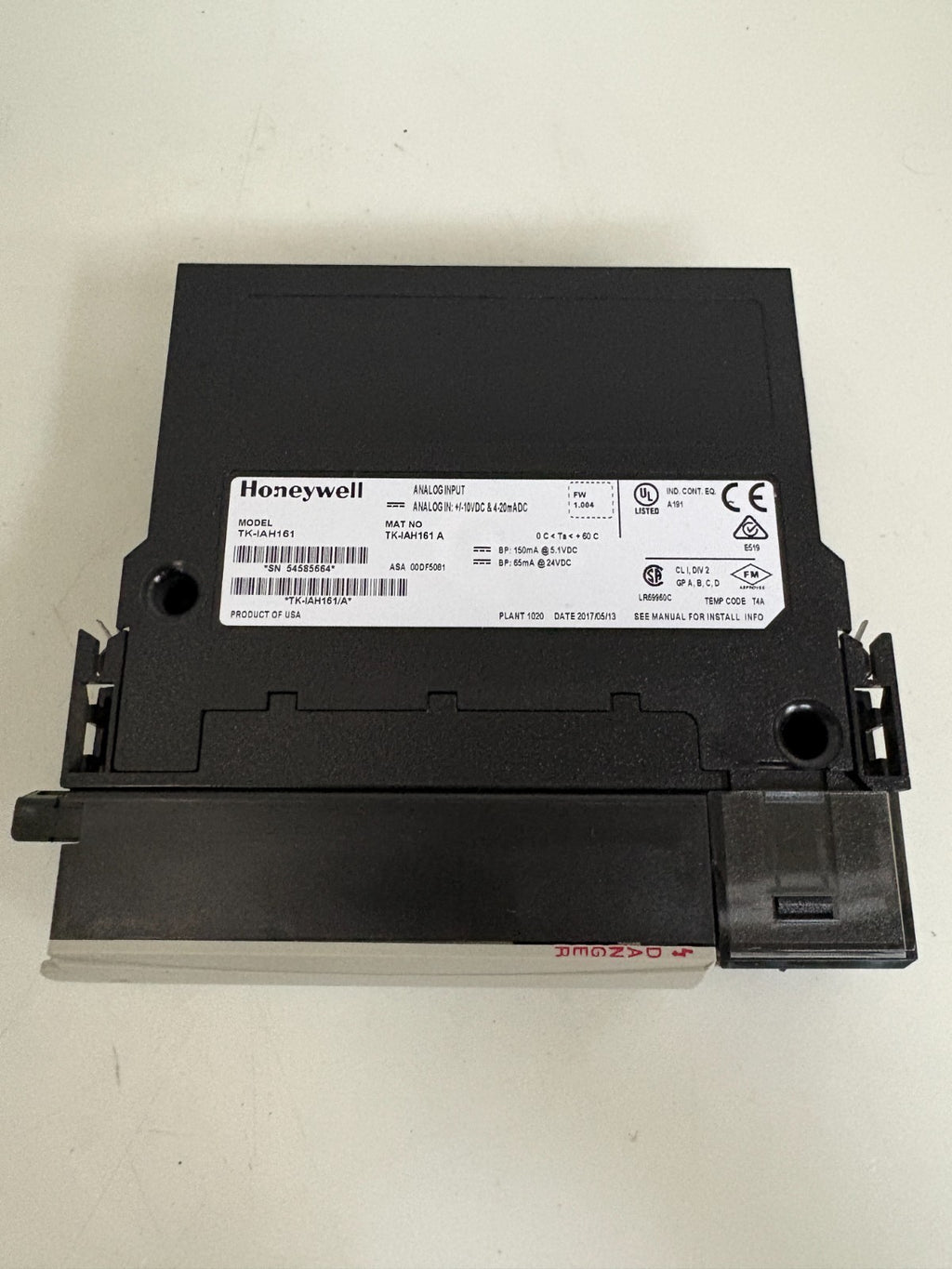 HONEYWELL ANALOG INPUT TK-IAH161 A