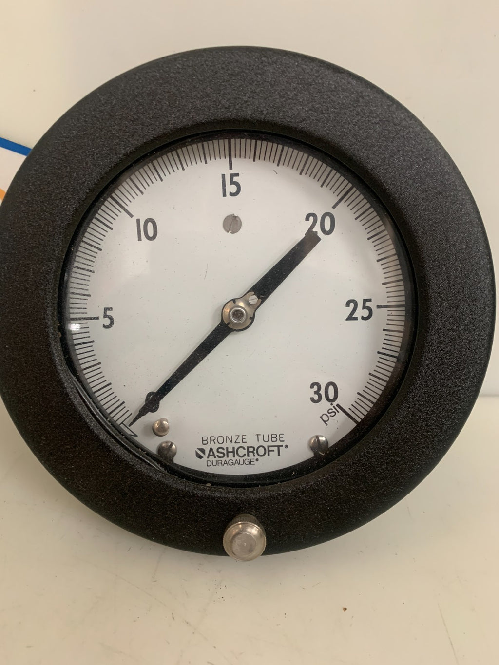 ASHCROFT DURAGAUGE BRONZE TUBE 5" 0-30 PSI